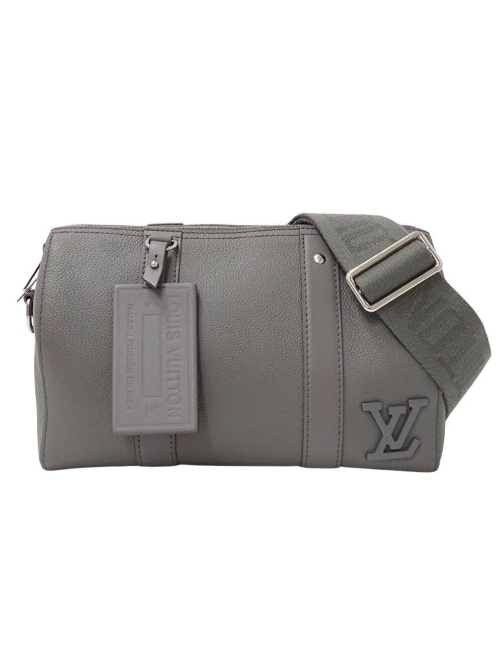 Louis Vuitton LV Aerogram Shoulder Bag City Keepall Gray